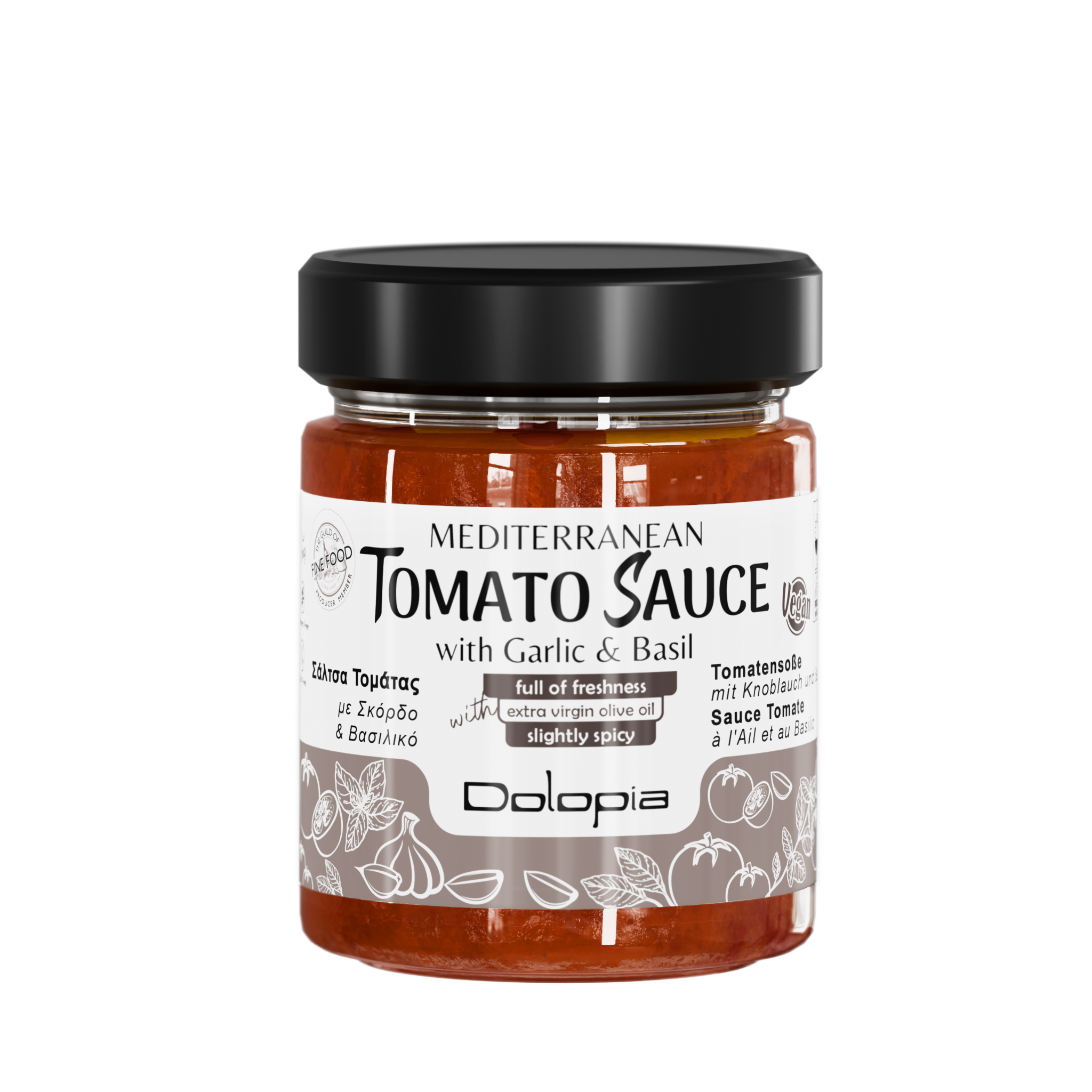 Dolopia / Tomatensoße mit Knoblauch & Basilikum, 350g
