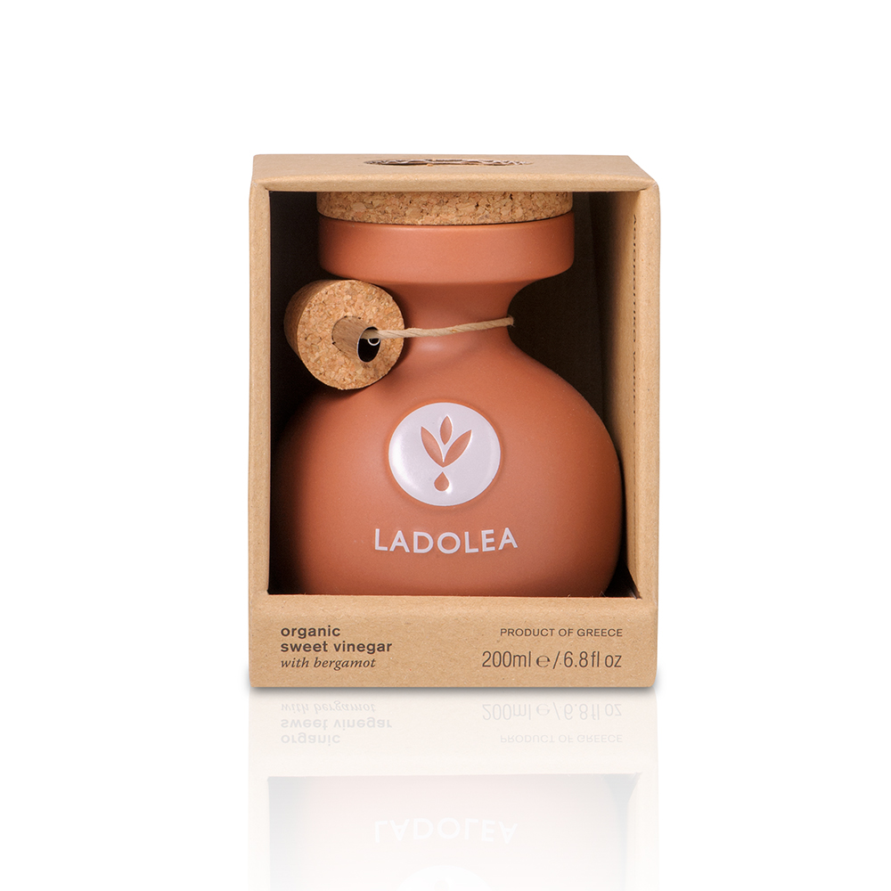 Ladolea / Bio Balsamico Essig mit Bergamotte, Keramikflasche, 200ml