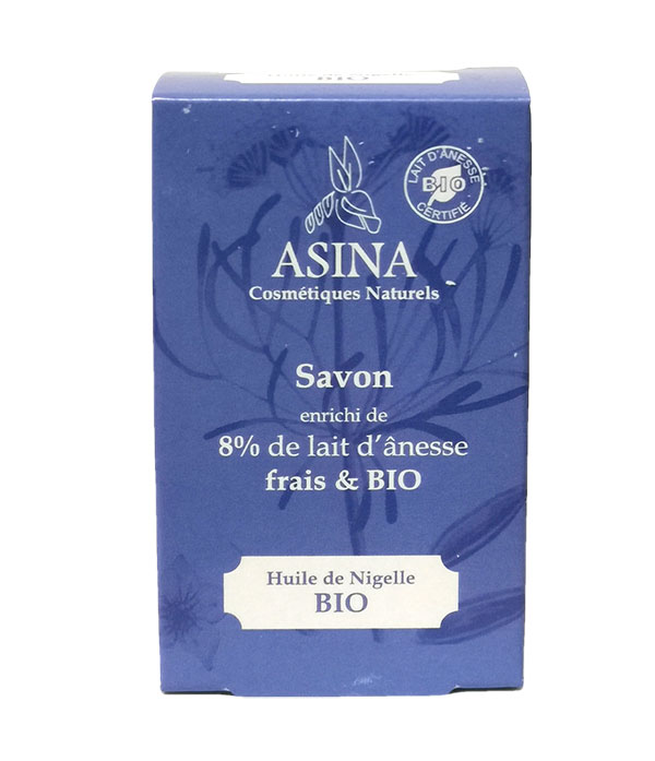 asina-seife-nigelle Asinerie des garrigues / Eselsmilch und Nigella-Öl Seife, 100gr