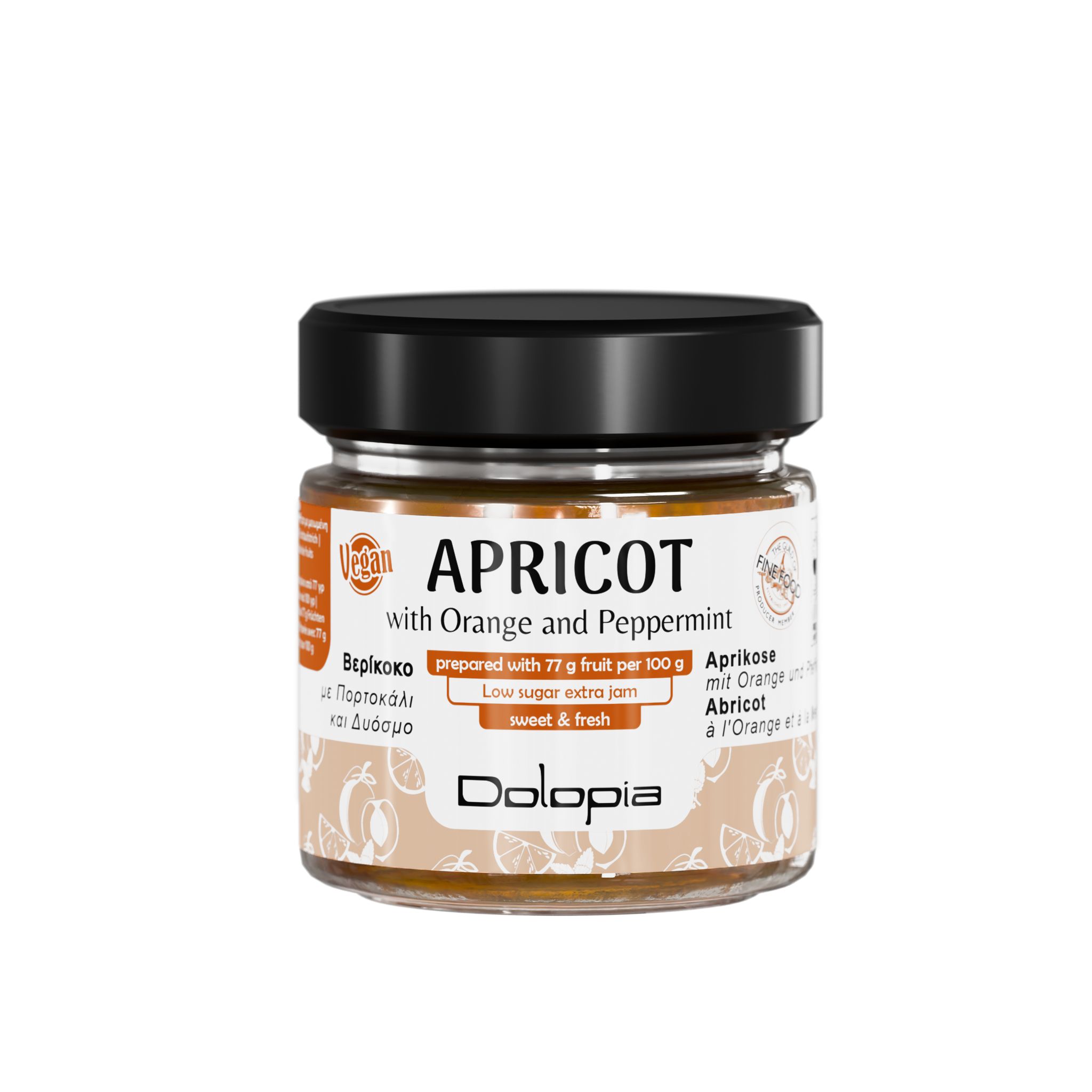 Dolopia / Aprikose mit Orange & Pfefferminze, 280g