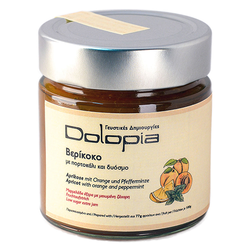 dolopia-aprikose-minze Dolopia / Aprikose mit Orange & Pfefferminze, 280g