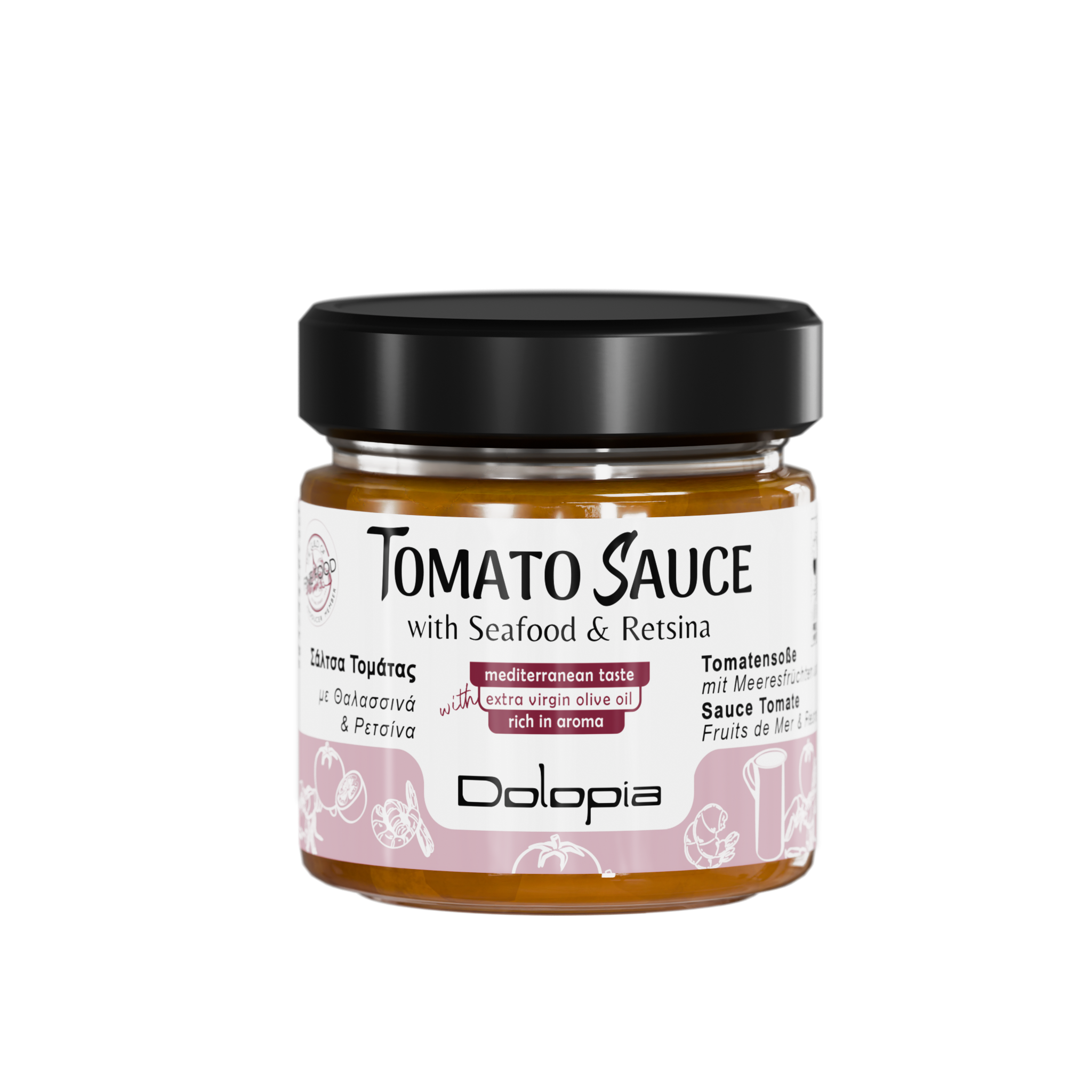 Dolopia / Tomatensoße mit Meeresfrüchten & Retsina, 250g