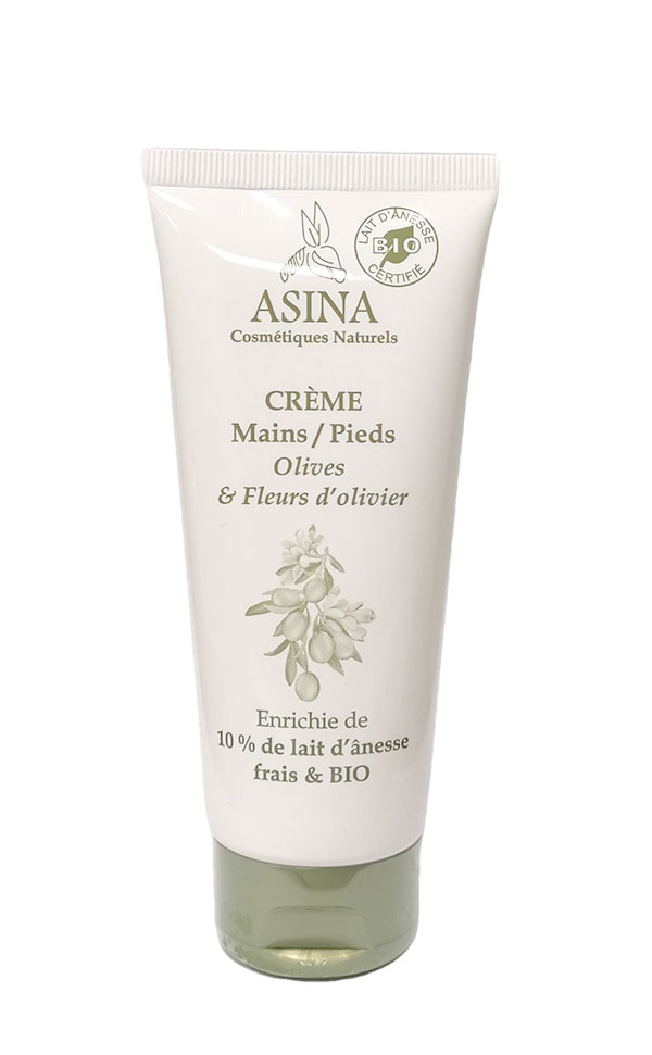 asina-creme-main-pied Asinerie des garrigues / Eselsmilchcreme mit 10% BIO Eselmilch, 100ml