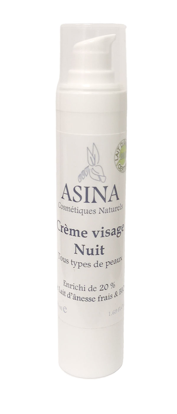 asina-creme-nuit Asinerie des garrigues / Nachtcreme mit 20% BIO Eselmilch, 50ml